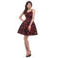 Best Selling Vintage Cotton Ball Retro Printed Vintage Cherry Retro Dress CL6092-4#